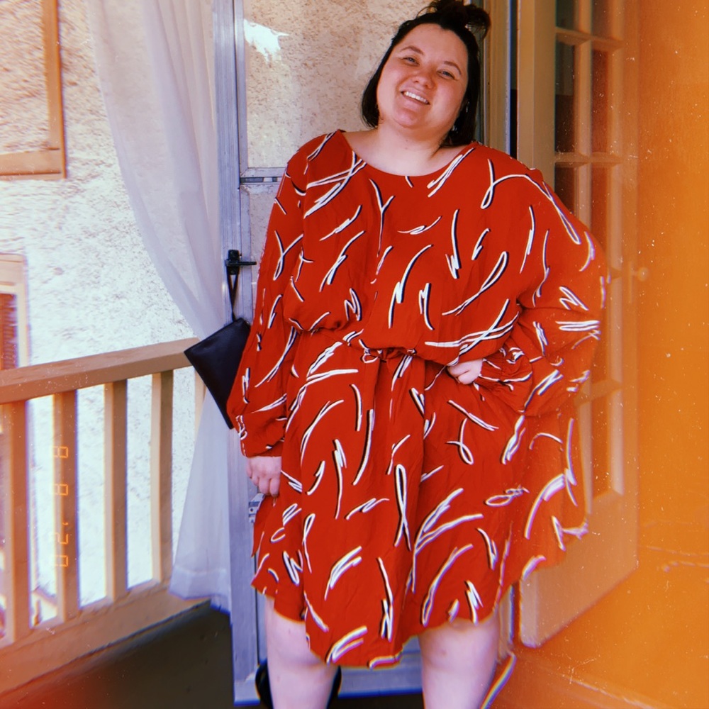 ASOS Roomy Orange Dress